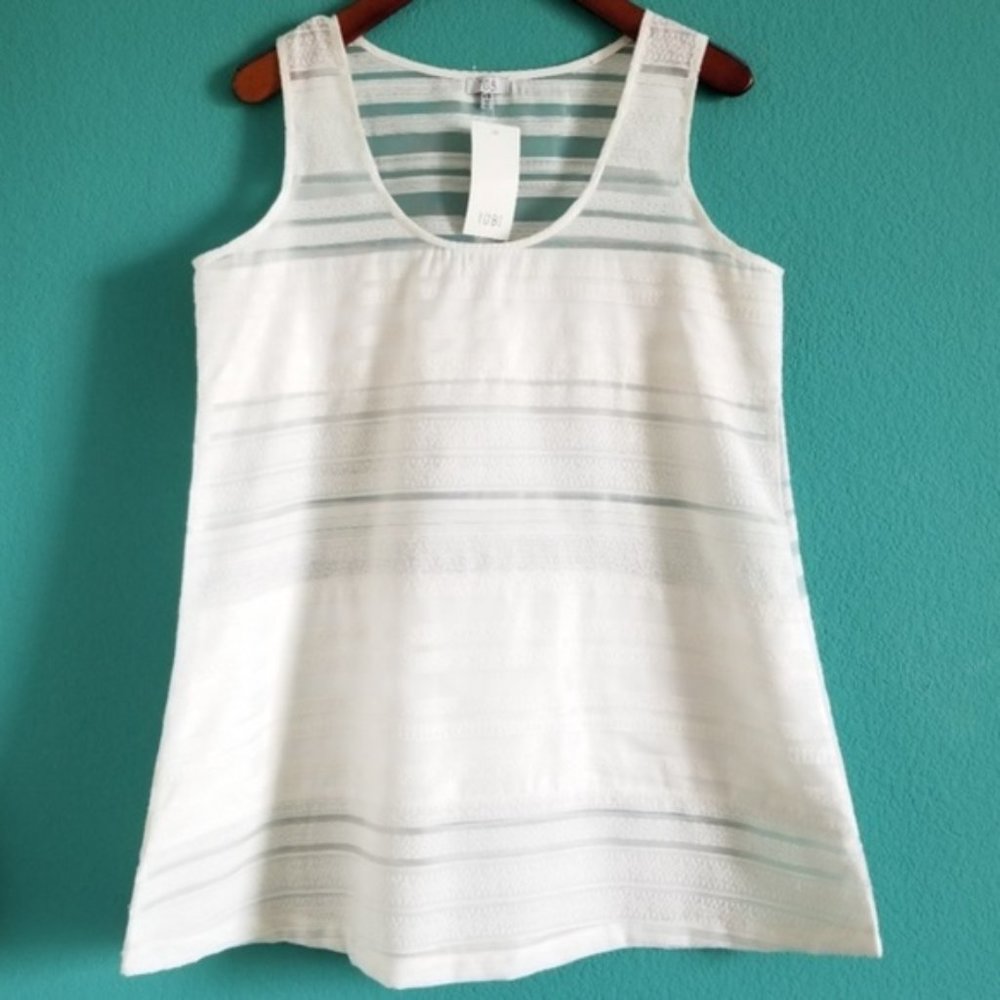 NWT {Tobi} White Semi-sheer Mini Shift Day Dress